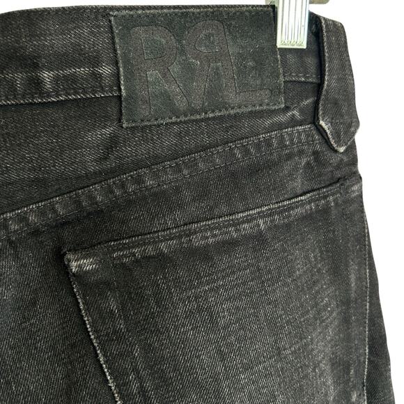 RRL Double RL Studded Selvedge Western Slim‎ Fit Jeans Mens 31X29 Biker Rock Y2k - Picture 16 of 16